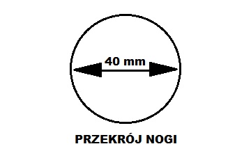 noga okrągła - fi 4 - PRODUKCJA 2-5 tygodni